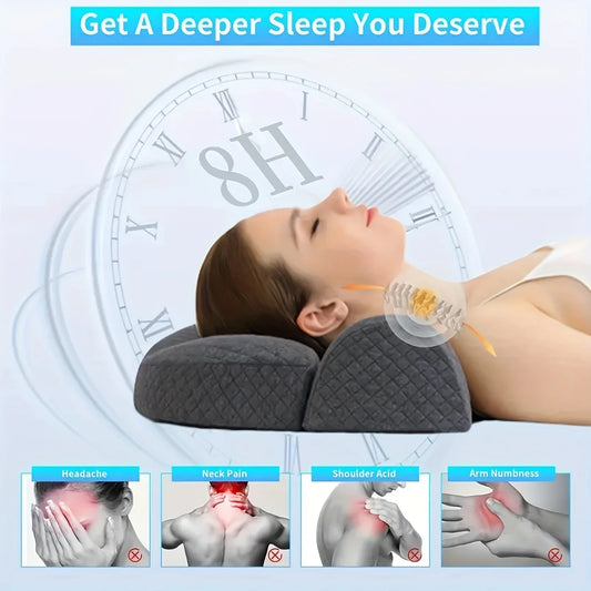 1pc Ultimate Memory Foam Neck Pillow - Premium Comfort for Shoulder ,Cervical Pain Relief,Ergonomic Orthopedic Contour Design