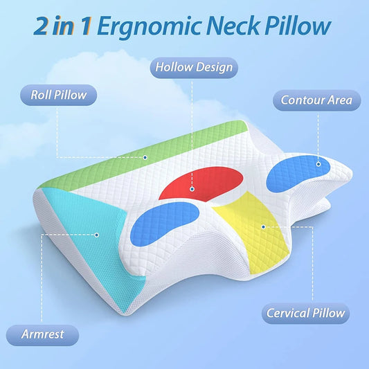 Memory Foam Cervical Pillow – Contour Neck Support