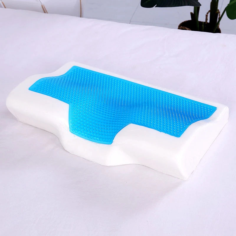 Soft Orthopedic Memory Foam Gel Pillow Core+Pillowcover Summer Cooling Sleep Pillow Anti Eczema Cervical Vertebra Home Bedding
