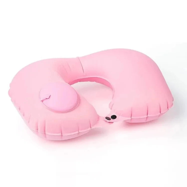 Travel Neck Pillow Inflatable Airplane Pillow U-shaped Cervical Orthopedic Protection Pillow Outdoor Portable Foldable Pillow